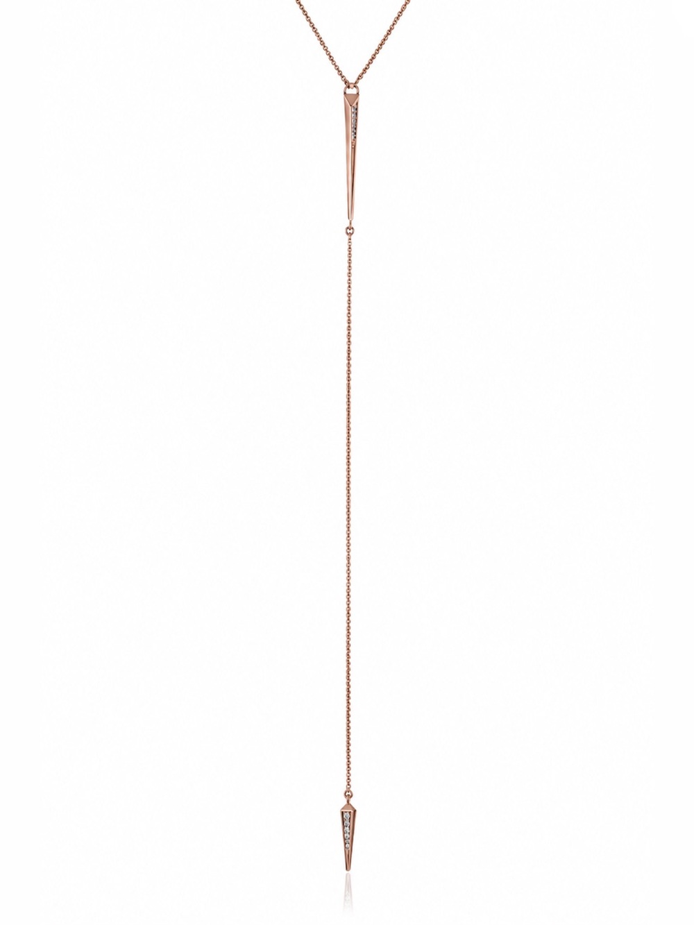 Kendra Scott | Vivian Rose Gold Plated CZ Y Drop Necklace